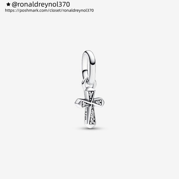 Pandora Pandora ME Sparkling Cross Mini Dangle Charm - Picture 2 of 5